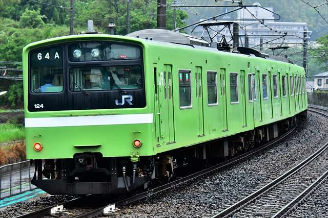 JR西日本 201系 奈良電車区 前面方向幕 美品 予備品？鉄道部品